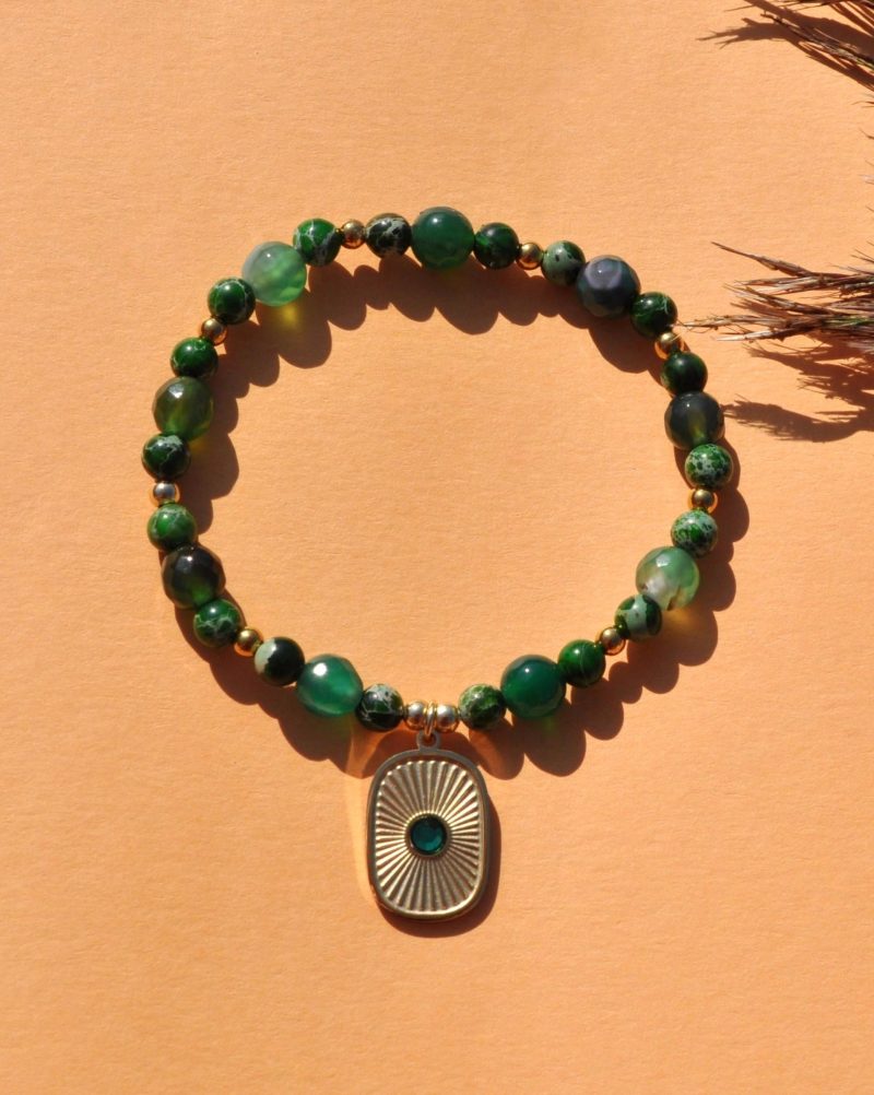 Bransoletka 𝗚𝗿𝗲𝗲𝗻 𝗰𝗵𝗮𝗿𝗺